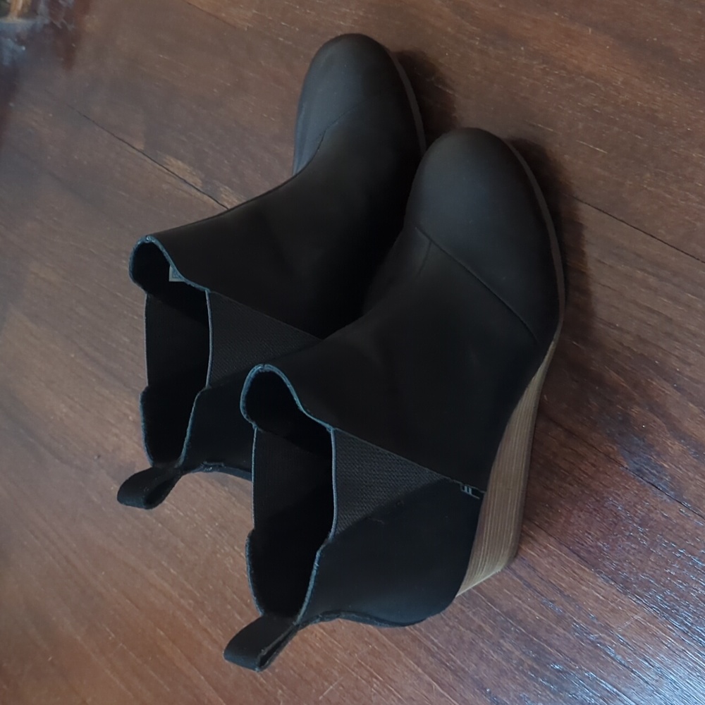 TOMS wedge booties